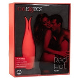 Red Hot Fury Compact Silicone Vibrator with 10 Vibrations USB Rechargeable Waterproof Vibrators